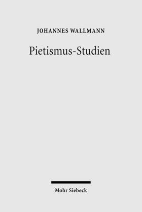Wallmann |  Pietismus-Studien | Buch |  Sack Fachmedien