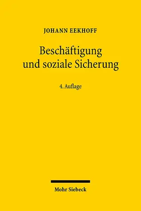 Eekhoff |  Beschäftigung und soziale Sicherung | Buch |  Sack Fachmedien