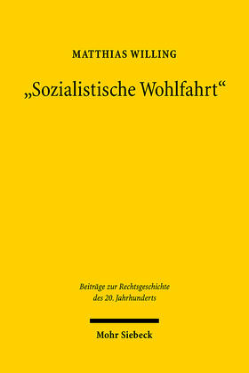 Willing |  "Sozialistische Wohlfahrt" | Buch |  Sack Fachmedien