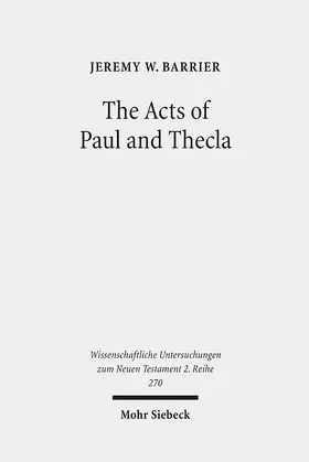 Barrier |  The Acts of Paul and Thecla | Buch |  Sack Fachmedien