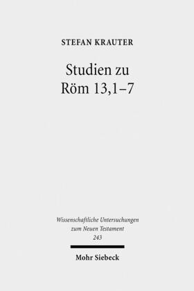 Krauter |  Studien zu Röm 13,1-7 | Buch |  Sack Fachmedien