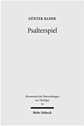 Bader |  Psalterspiel | Buch |  Sack Fachmedien