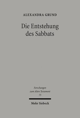 Grund |  Grund, A: Entstehung des Sabbats | Buch |  Sack Fachmedien