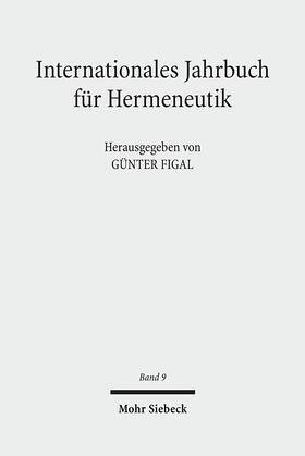Figal |  Internationales Jahrbuch für Hermeneutik | Buch |  Sack Fachmedien