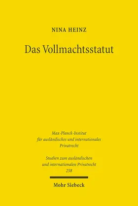 Heinz |  Das Vollmachtsstatut | Buch |  Sack Fachmedien