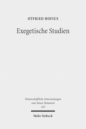 Hofius |  Exegetische Studien | Buch |  Sack Fachmedien