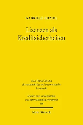 Koziol | Lizenzen als Kreditsicherheiten | Buch | 978-3-16-150916-2 | sack.de