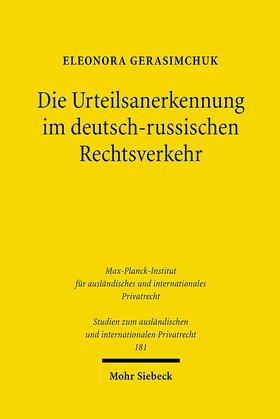 Gerasimchuk |  Die Urteilsanerkennung im deutsch-russischen Rechtsverkehr | eBook | Sack Fachmedien