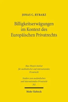 Rybarz |  Billigkeitserwägungen im Kontext des Europäischen Privatrechts | eBook | Sack Fachmedien