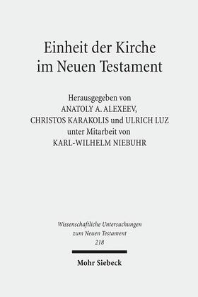 Alexeev / Karakolis / Luz |  Einheit der Kirche im Neuen Testament | eBook | Sack Fachmedien