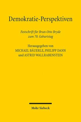 Bäuerle / Dann / Wallrabenstein |  Demokratie-Perspektiven | Buch |  Sack Fachmedien