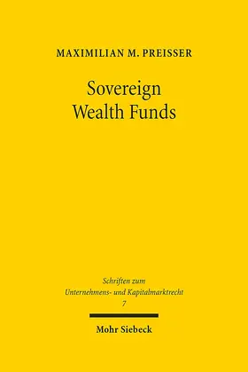 Preisser |  Sovereign Wealth Funds | Buch |  Sack Fachmedien