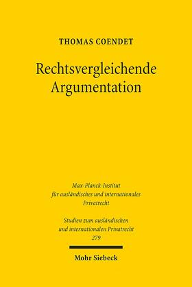 Coendet |  Rechtsvergleichende Argumentation | eBook | Sack Fachmedien