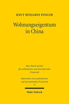 Pißler |  Wohnungseigentum in China | eBook | Sack Fachmedien