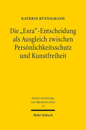Bünnigmann |  Bünnigmann, K: "Esra"-Entscheidung als Ausgleich | Buch |  Sack Fachmedien