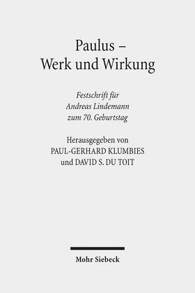 Klumbies / du Toit / Jantsch |  Paulus - Werk und Wirkung | Buch |  Sack Fachmedien