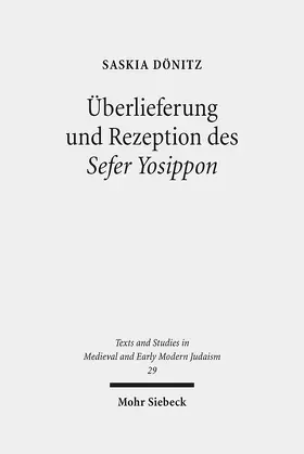 Dönitz |  Überlieferung und Rezeption des Sefer Yosippon | Buch |  Sack Fachmedien