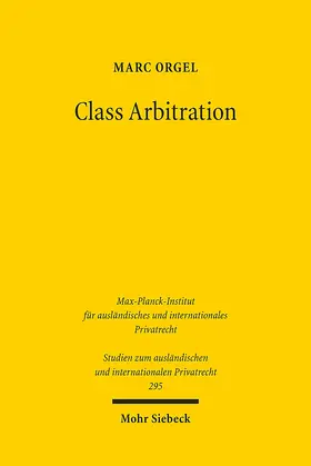 Orgel |  Class Arbitration | Buch |  Sack Fachmedien