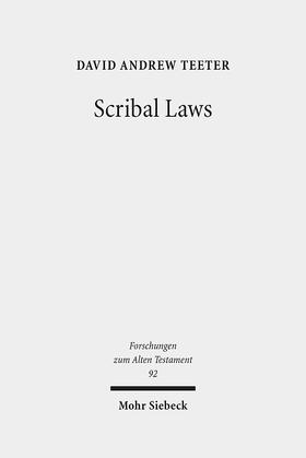 Teeter |  Scribal Laws | eBook | Sack Fachmedien