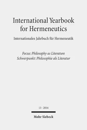 Figal |  International Yearbook for Hermeneutics / Internationales Jahrbuch für Hermeneutik | eBook | Sack Fachmedien