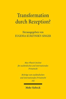 Kurzynsky-Singer |  Transformation durch Rezeption? | Buch |  Sack Fachmedien