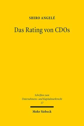 Angelé |  Das Rating von CDOs | Buch |  Sack Fachmedien