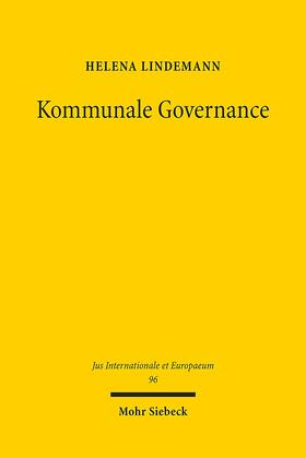Lindemann |  Kommunale Governance | Buch |  Sack Fachmedien
