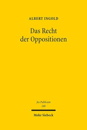 Ingold |  Das Recht der Oppositionen | Buch |  Sack Fachmedien
