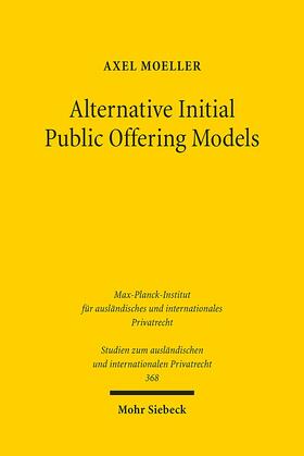 Moeller |  Alternative Initial Public Offering Models | Buch |  Sack Fachmedien