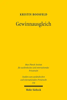 Boosfeld |  Gewinnausgleich | Buch |  Sack Fachmedien