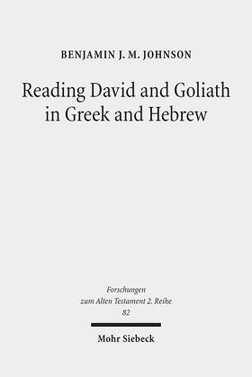 Johnson |  Reading David and Goliath in Greek and Hebrew | Buch |  Sack Fachmedien