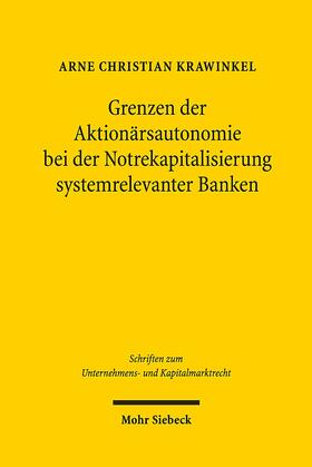 Krawinkel |  Krawinkel, A: Grenzen der Aktionärsautonomie | Buch |  Sack Fachmedien