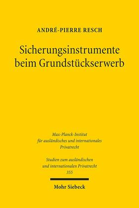 Resch |  Sicherungsinstrumente beim Grundstückserwerb | eBook | Sack Fachmedien