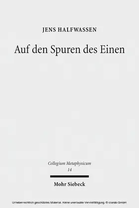 Halfwassen |  Auf den Spuren des Einen | eBook | Sack Fachmedien