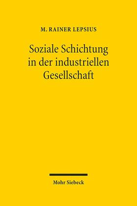 Lepsius |  Soziale Schichtung in der industriellen Gesellschaft | Buch |  Sack Fachmedien