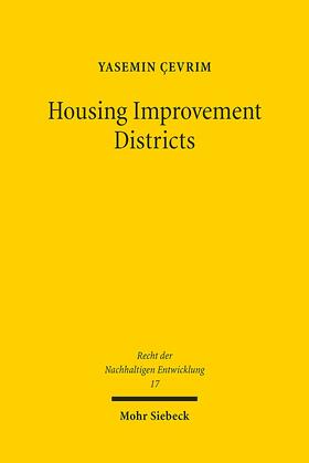 Çevrim |  Çevrim, Y: Housing Improvement Districts | Buch |  Sack Fachmedien