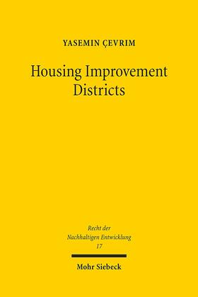 Çevrim |  Housing Improvement Districts | Buch |  Sack Fachmedien