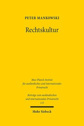 Mankowski |  Rechtskultur | Buch |  Sack Fachmedien