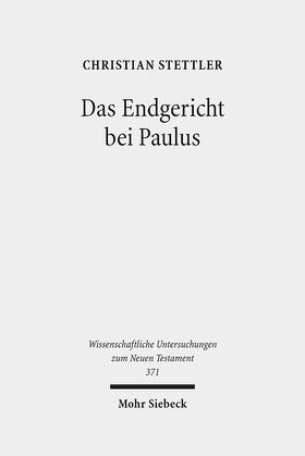 Stettler |  Stettler, C: Endgericht bei Paulus | Buch |  Sack Fachmedien