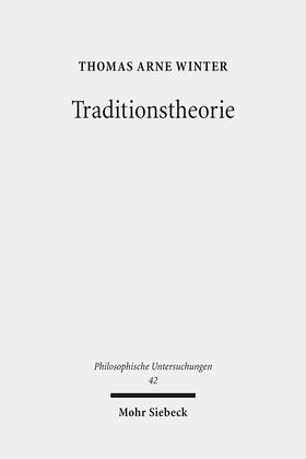 Winter |  Traditionstheorie | Buch |  Sack Fachmedien