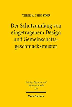 Christof |  Christof, T: Schutzumfang von eingetragenem Design | Buch |  Sack Fachmedien
