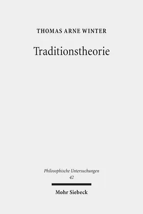 Winter |  Traditionstheorie | eBook | Sack Fachmedien