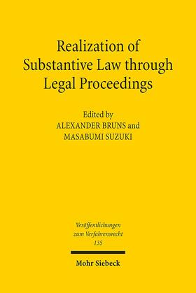 Bruns / Suzuki | Realization of Substantive Law through Legal Proceedings | Buch | 978-3-16-155230-4 | sack.de