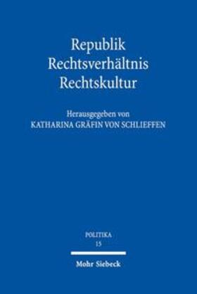 Schlieffen / Dreier / Morlok |  Republik - Rechtsverhältnis - Rechtskultur | Buch |  Sack Fachmedien