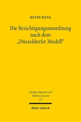 Kuta |  Die Besichtigungsanordnung nach dem "Düsseldorfer Modell" | Buch |  Sack Fachmedien