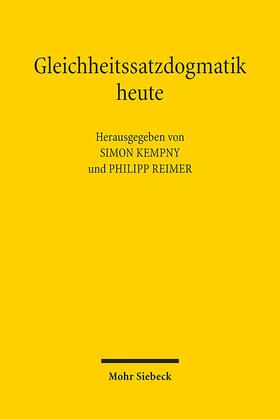 Kempny / Reimer |  Gleichheitssatzdogmatik heute | Buch |  Sack Fachmedien