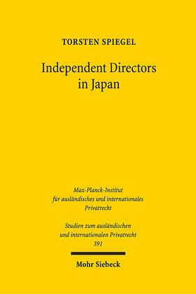 Spiegel |  Independent Directors in Japan | Buch |  Sack Fachmedien