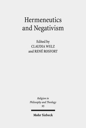 Welz / Rosfort |  Hermeneutics and Negativism | Buch |  Sack Fachmedien