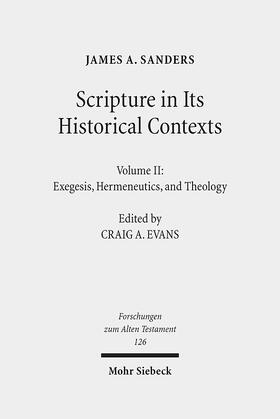 Sanders |  Scripture in Its Historical Contexts | Buch |  Sack Fachmedien