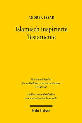 Issad |  Islamisch inspirierte Testamente | Buch |  Sack Fachmedien
